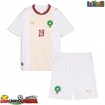 Camisa de Futebol Marrocos Youssef En-Nesyri #19 Equipamento Secundário Infantil Mundo 2026 Manga Curta (+ Calças curtas)